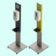 Disinfection stand with thermometer MD
